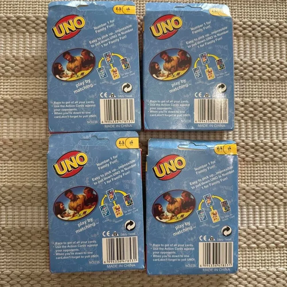 Bundle lot of 4 never used UNO cards